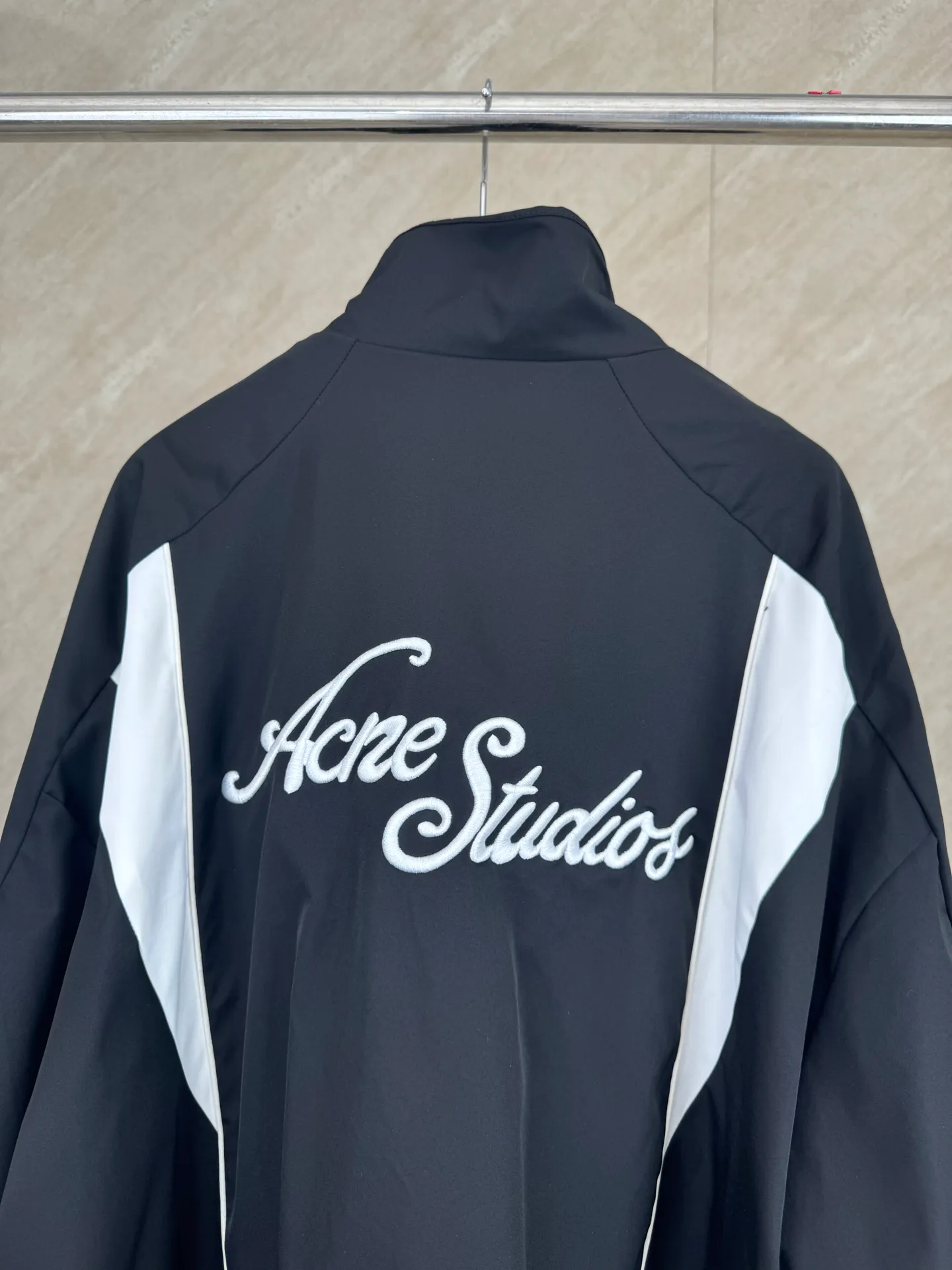 Acne Studios 26SS technical fabric logo embroidered loose jacket size 46/48/50/72